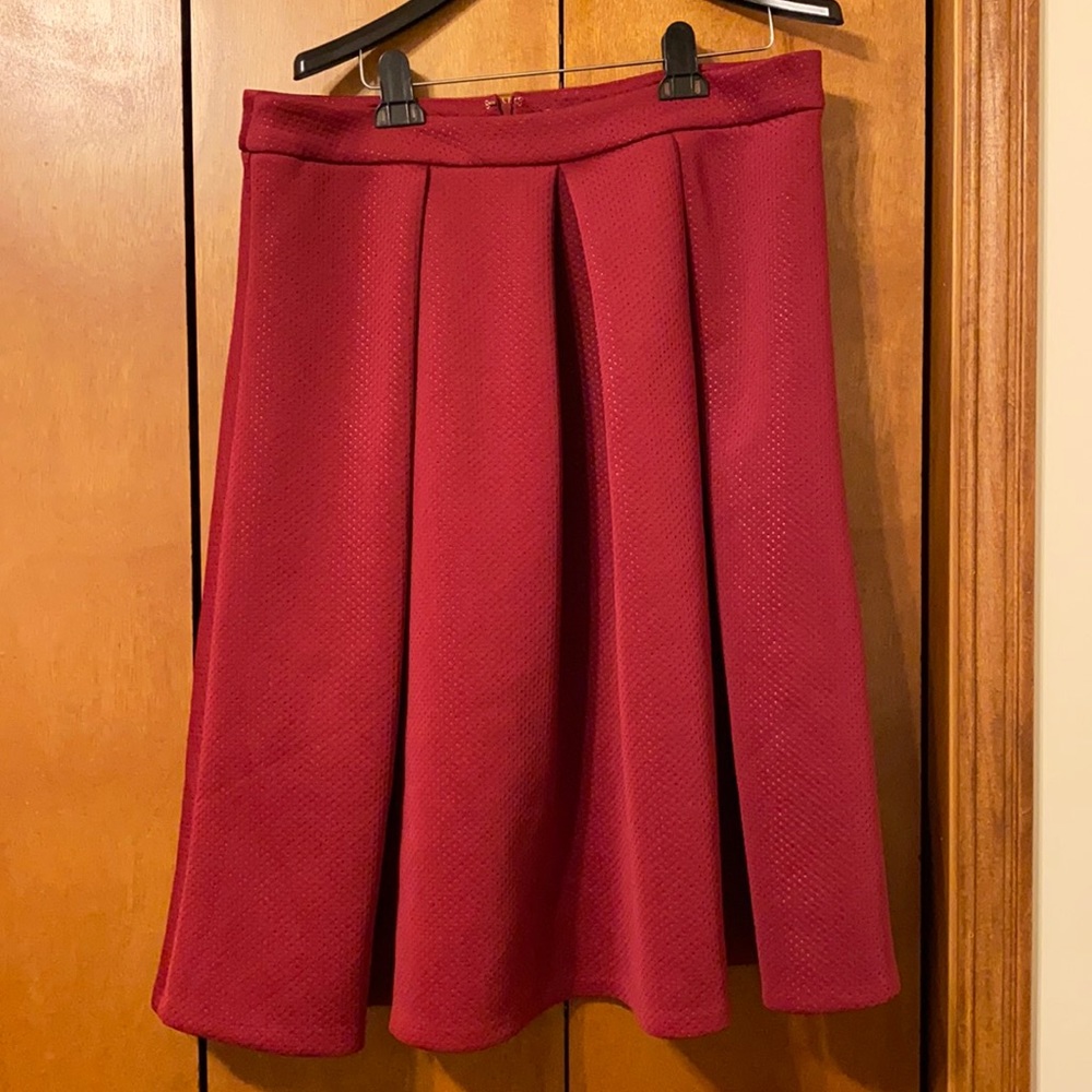 Eloquii skirt, red